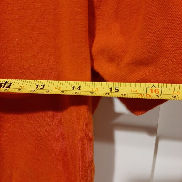 Tory Burch Orange Half Button Short Sleeve Womens Polo Shirt Size S - Picture 7 of 8